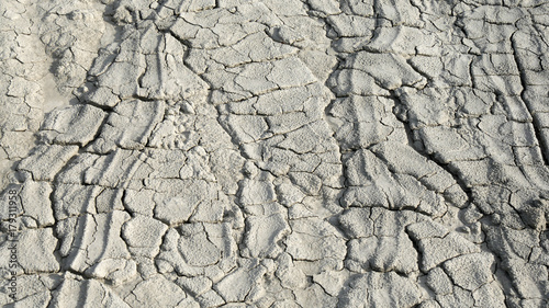 Deserti di argilla arido e secco