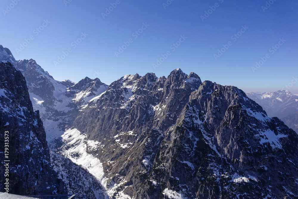 View from the Alpsitze, Germany, Bavaria View from the Alpsitze, Germany, Bavaria