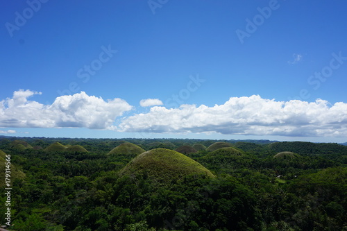 chocolate hills in Bohol Island, Philippines