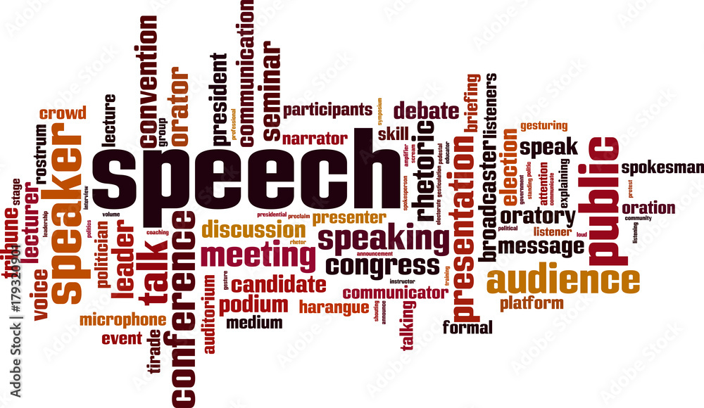 Speech word cloud Speech word cloud