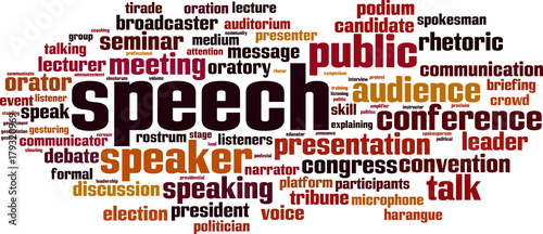 Speech word cloud