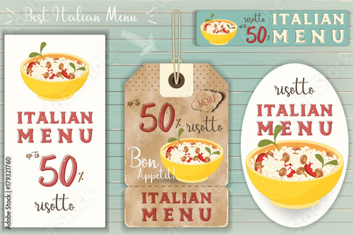 Italian Risotto Stickers Set