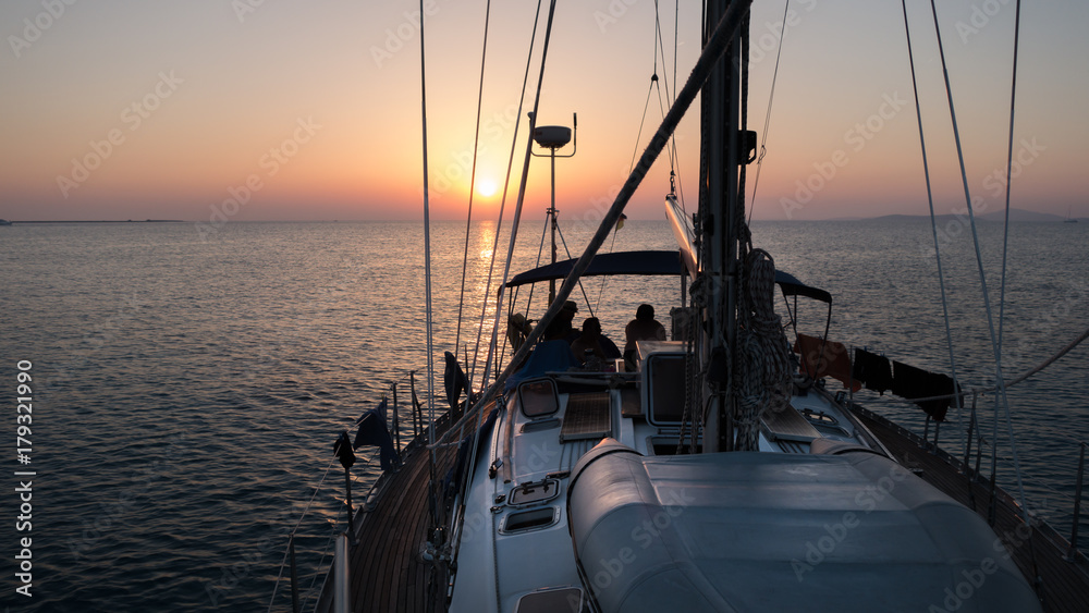 Obraz premium Abendstimmung auf See