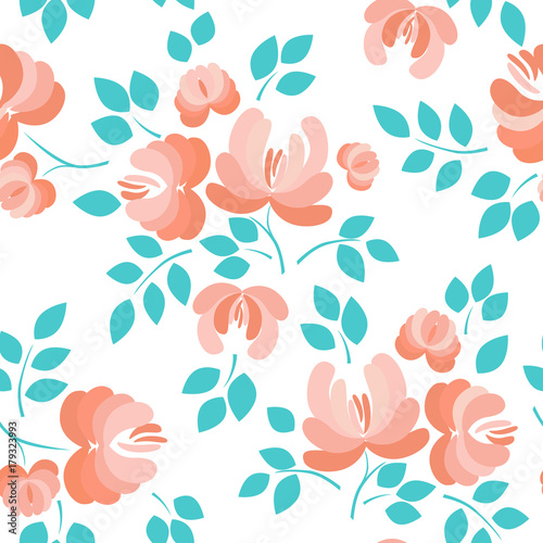 Floral seamless pattern.
