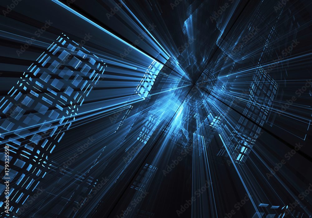 Fractal art - computer image, technological background