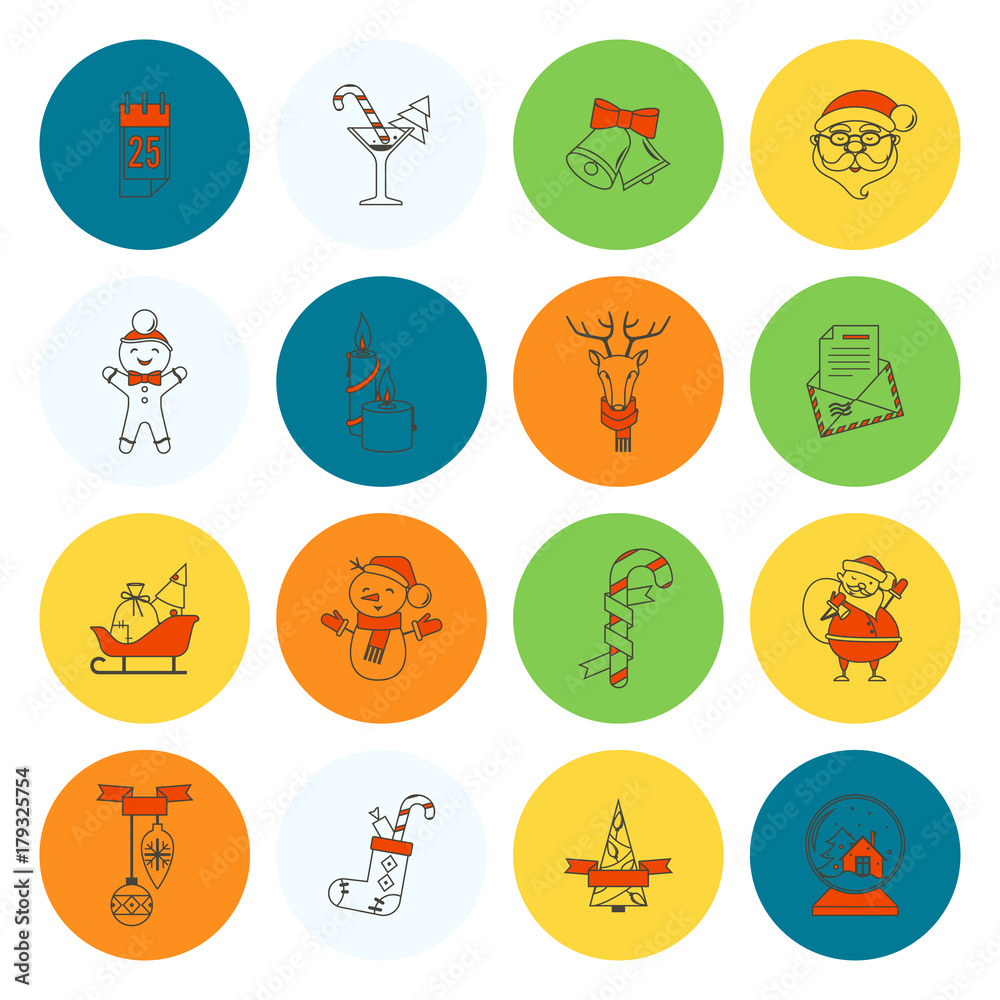 Christmas and Winter Icons Collection