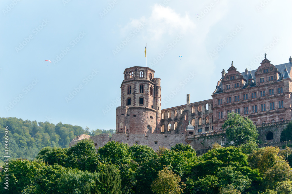 Castle in Heidelberg on the hill, Germany