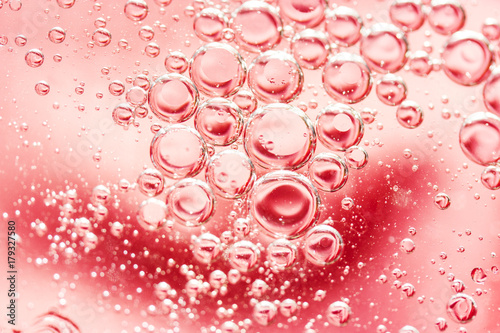 An artful colorful background with bubbles.