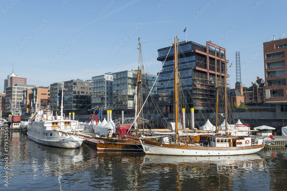 Hafencity in Hamburg, Deutschland