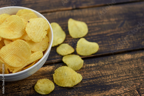 Fototapeta Naklejka Na Ścianę i Meble -  Crispy potato chips