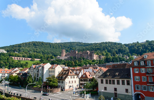 Ruins of Gothic-Renaissance castle on the hill in Heidelberg , Germany © Ewa Cieszyńska