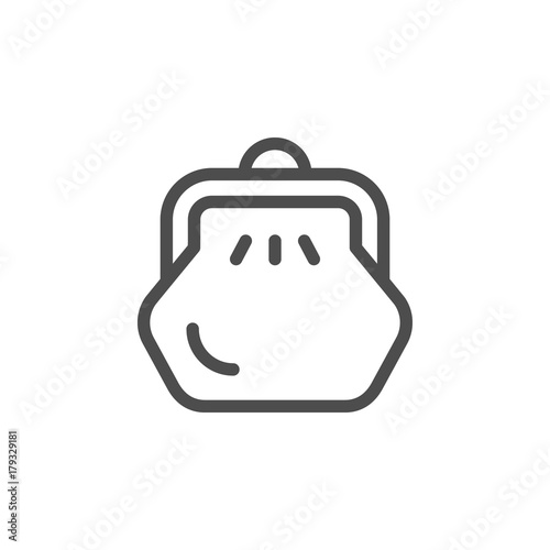 Purse line icon