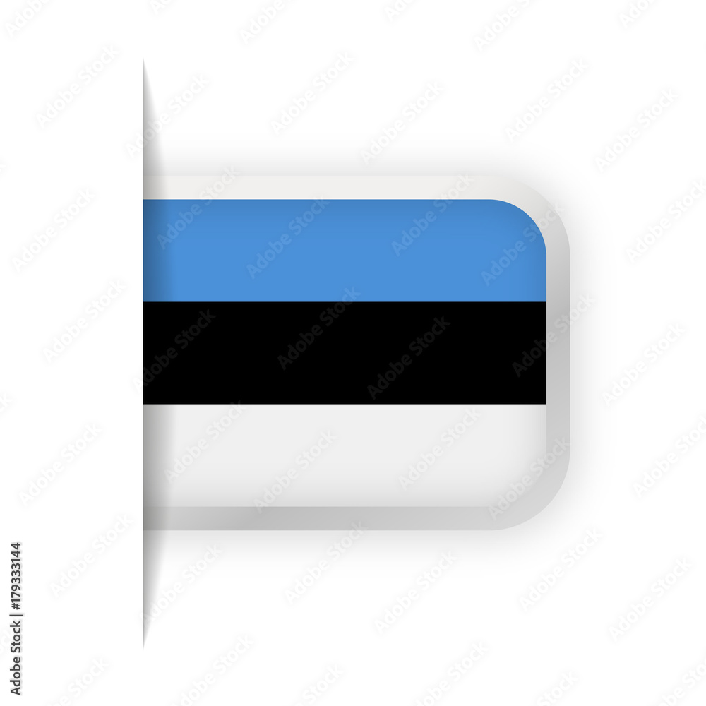 Estonia Flag Vector Bookmark Icon Estonia Flag Vector Bookmark Icon