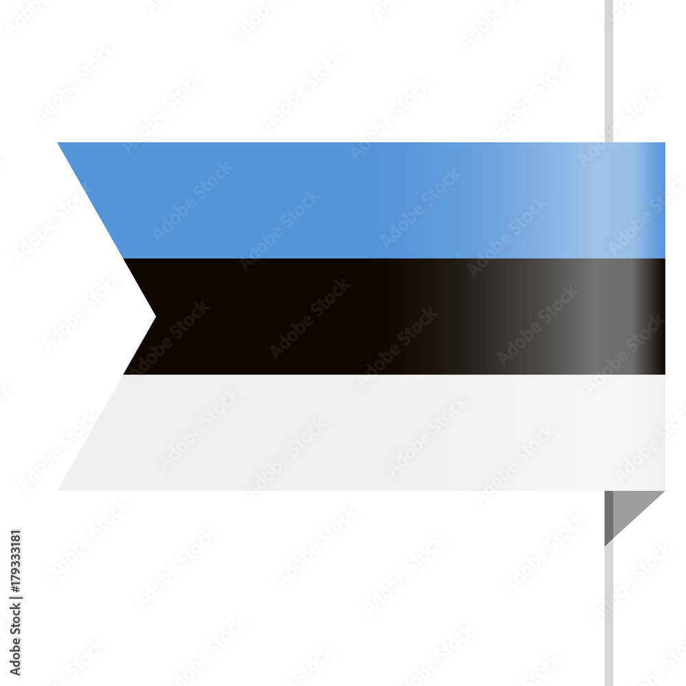 Estonia Flag Vector Bookmark Icon Estonia Flag Vector Bookmark Icon