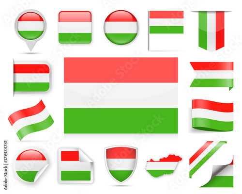 Hungary Flag Vector Set Free Download Hungary Flag Vector Set - GFXLoad