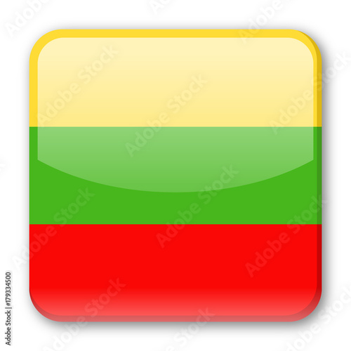 Free Download Lithuania Flag Vector Square Icon - GFXLoad