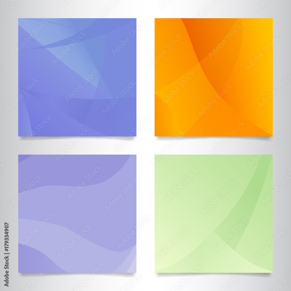 Set of colorful abstract backgrounds.