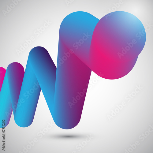 Abstract fluid shape