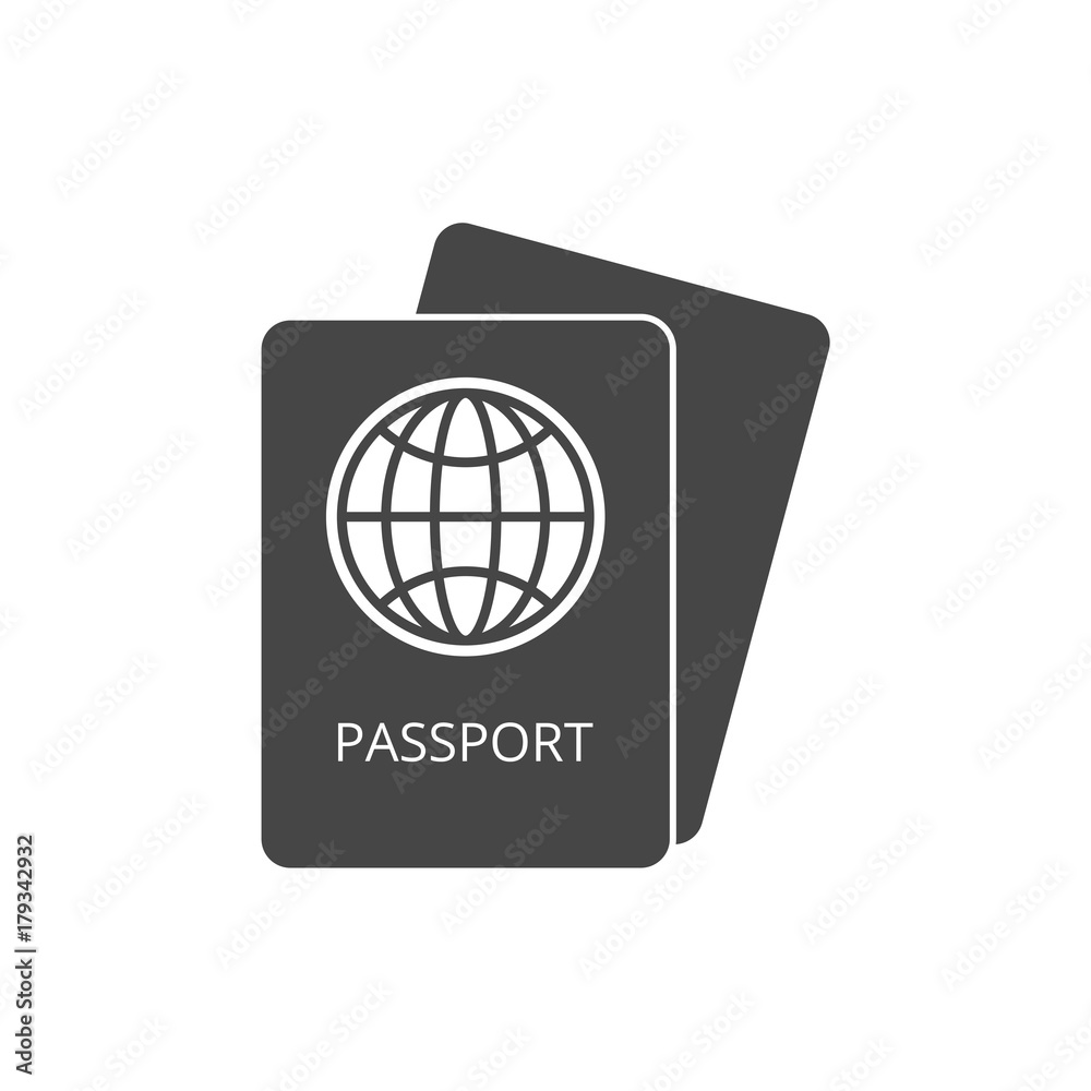 Passport icon - Illustration Passport icon - Illustration