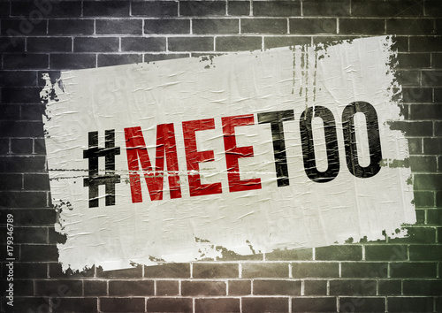 Mee Too - sexual harassment poster concept photo