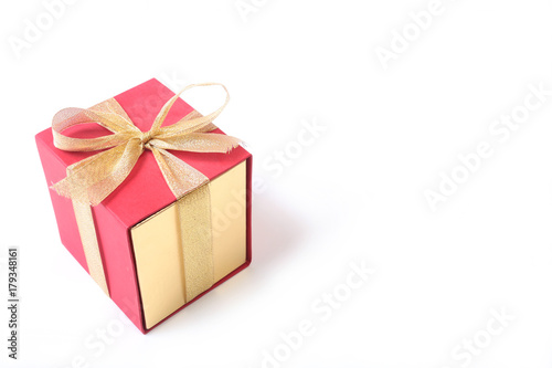 Gift boxes with bow on white background © juli_lenets
