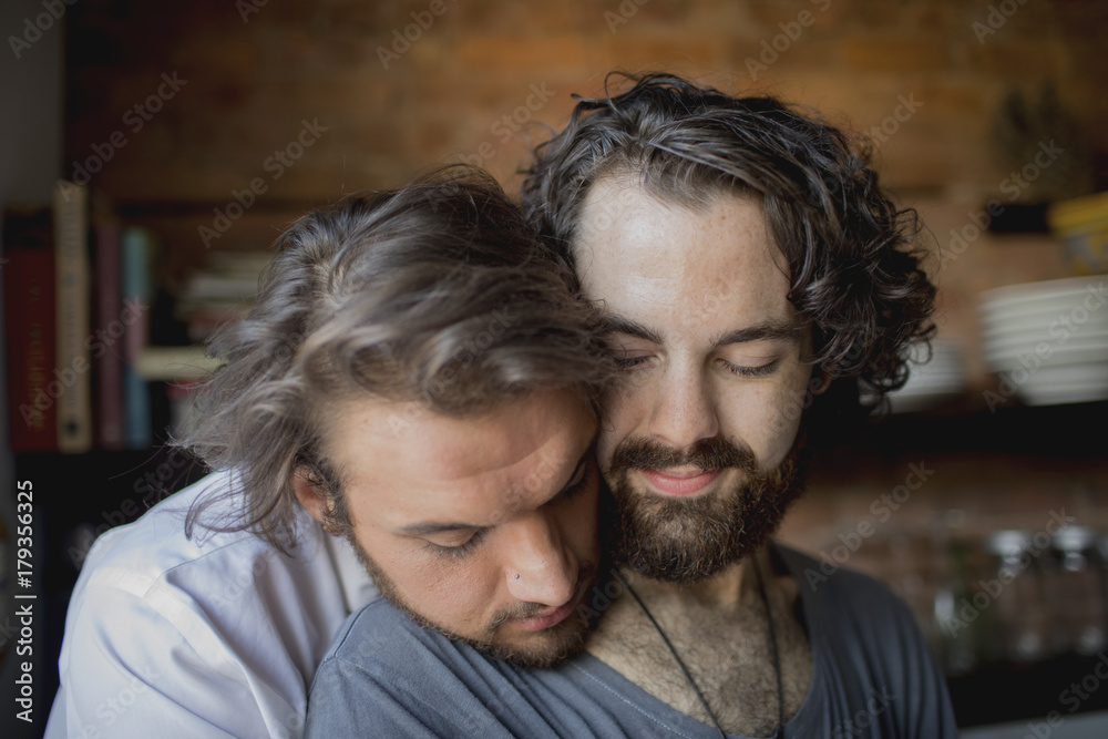 Portrait of a happy gay couple Portrait of a happy gay couple