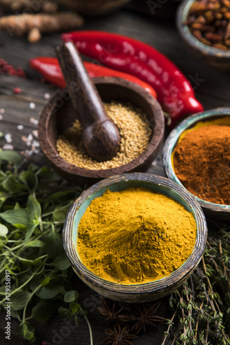Colorful spices 
