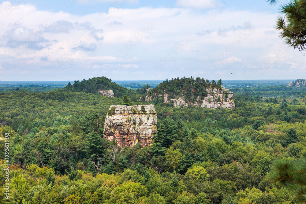 Mill Bluff State Park view