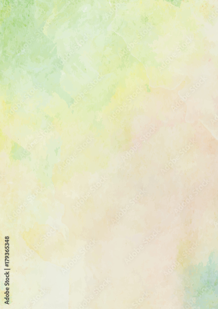 Lemon green and yellow watercolor ink brush paper background