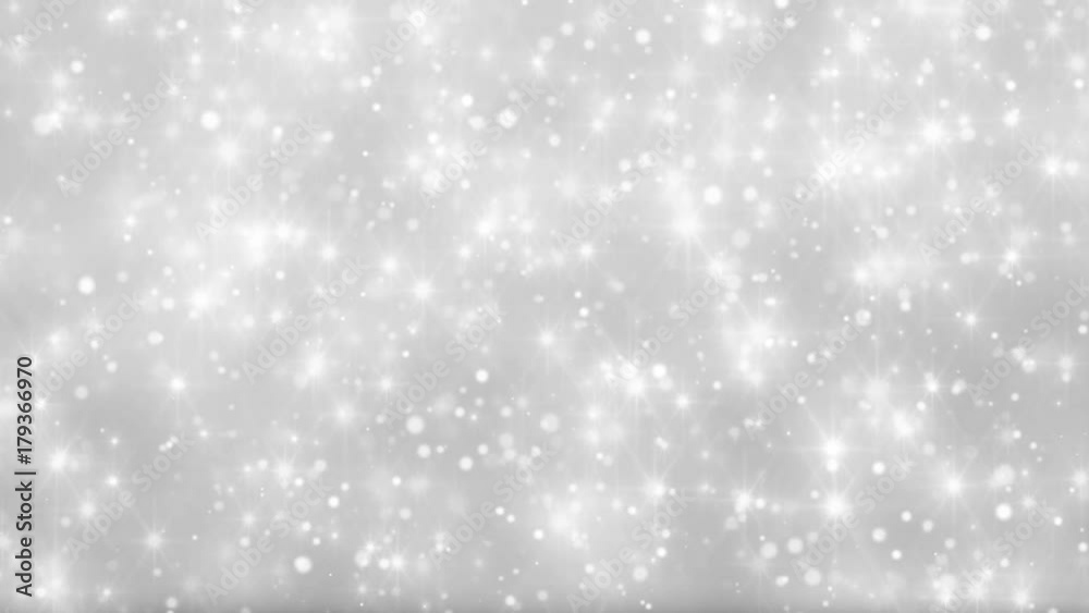 Shimmering Bokeh With Stars Abstract Background