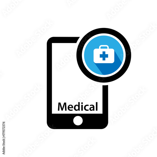 Handphone and Medical icon