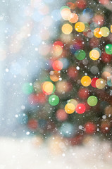 Christmas tree bokeh