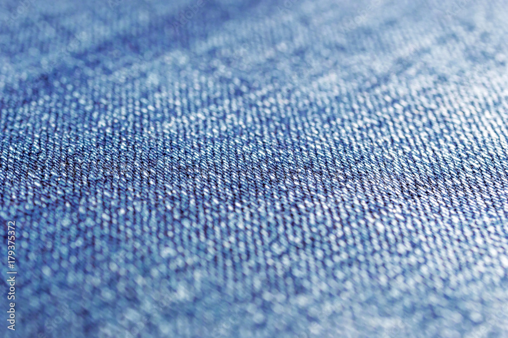 Blue jeans texture. Close up.