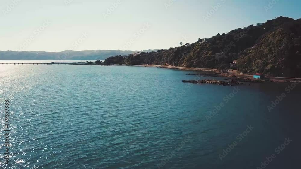 Afternoon Sun Seaside Flyover 4k Afternoon Sun Seaside Flyover 4k