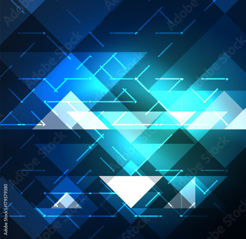 Cosmic electric background with shiny glowing plexus electricity impulses