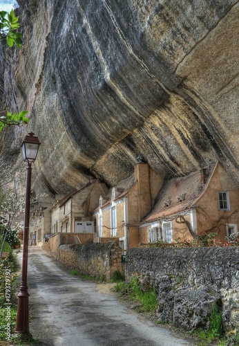 Tapety artystyczne Site de Laugerie-Basse, Les Eyzies-de-Tayac-Sireuil, Dordogne, France