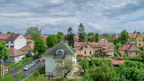 Residential area in Sibiu  Romania  May 2017
