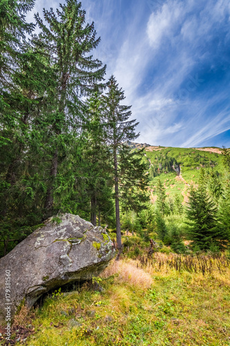 View to Tatras mountains in autumn, Poland