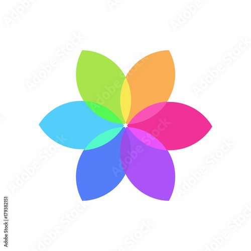 Abstract Flower Geometric Logo