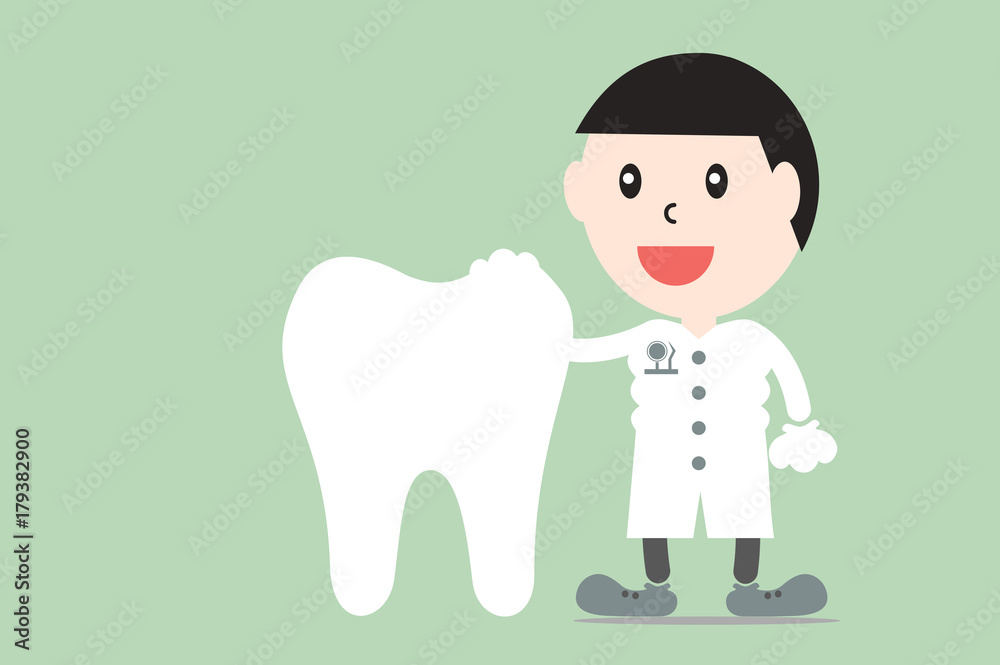male dentist with healthy teeth, dental care male dentist with healthy teeth, dental care