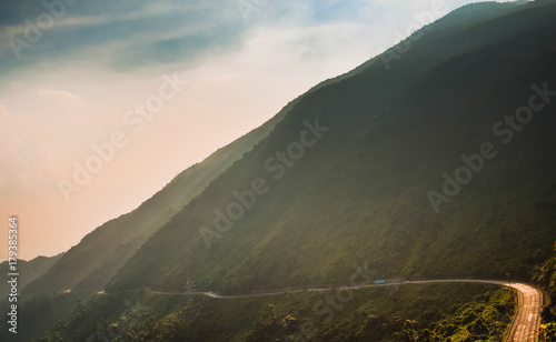 Beautiful Landscape Vietnam Of Road Pass