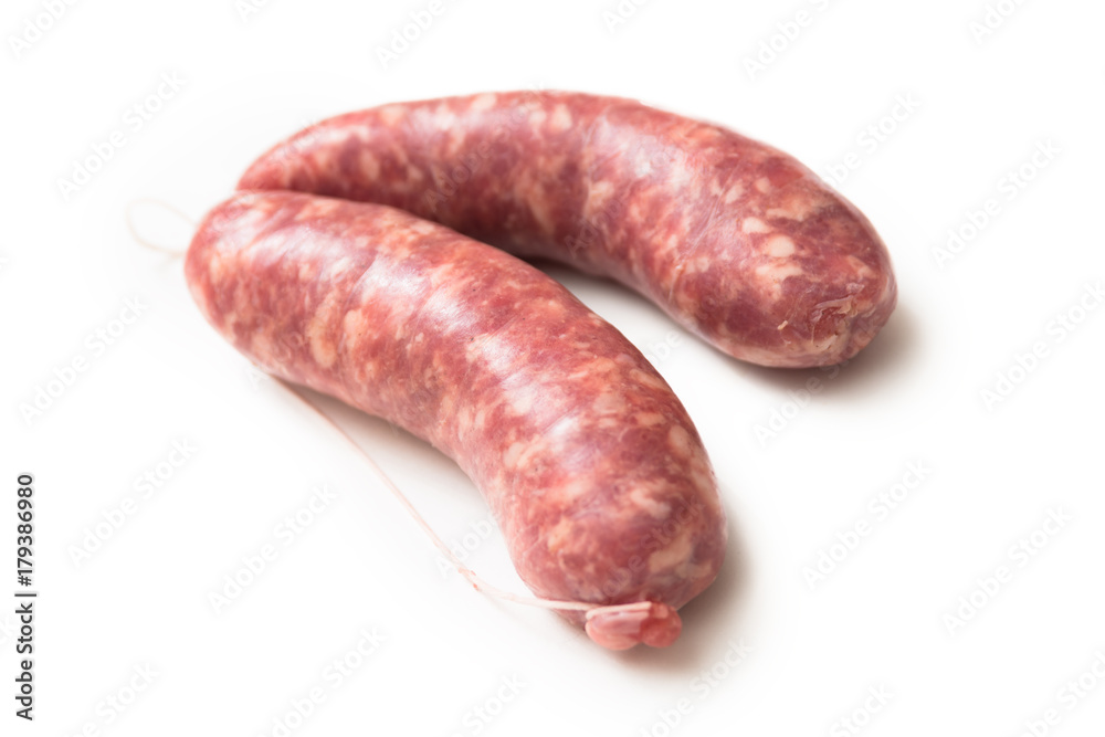 Due freschi salsicciotti di maiale Due freschi salsicciotti di maiale