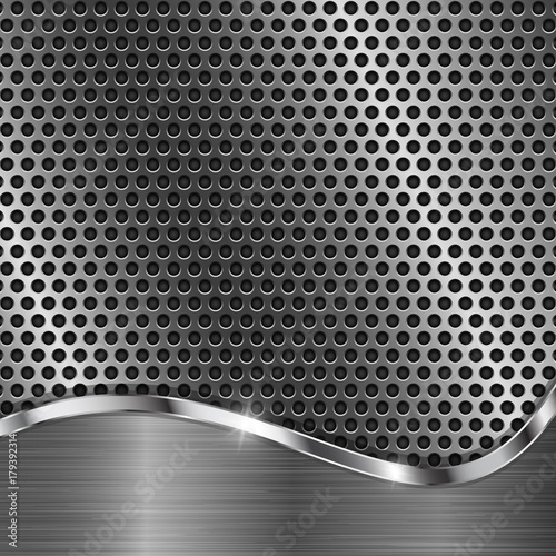 Metal perforated background