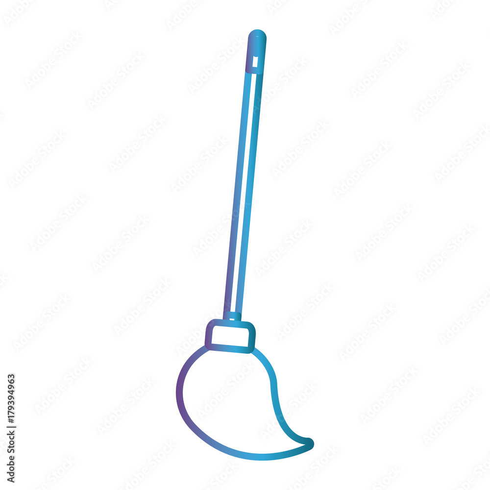 mop icon over white background vector illustration mop icon over white background vector illustration