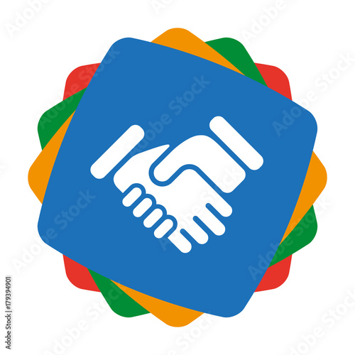 App Icon bunt - Handschlag