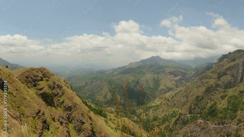 Panorama on Ella gap, hill country, travel destination in Sri Lanka Panorama on Ella gap, hill country, travel destination in Sri Lanka