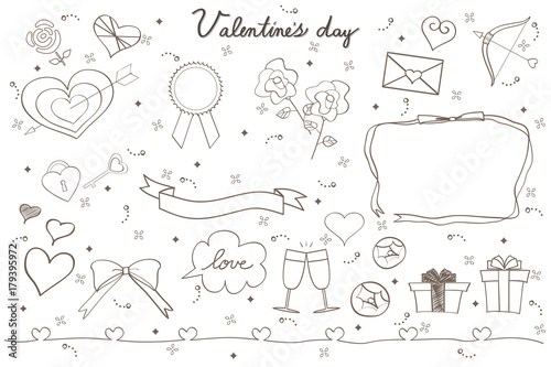 Valentine's illustration set