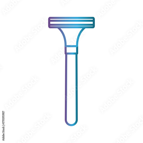 razor blade icon over white background vector illustration
