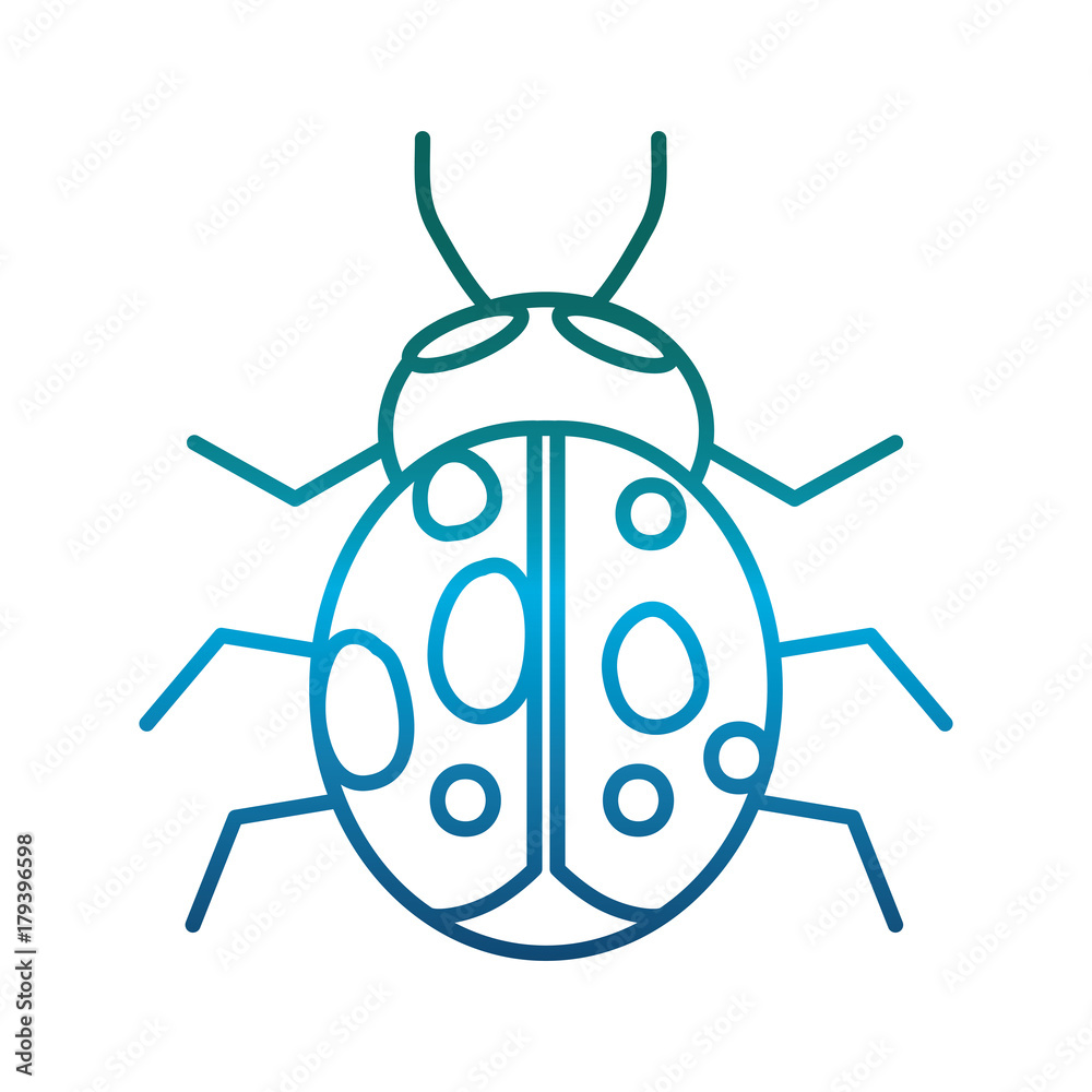 bug icon over white background vector illustration bug icon over white background vector illustration