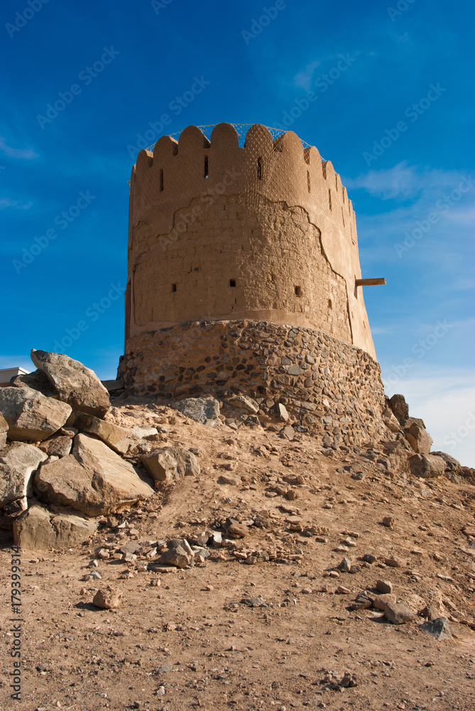 Ancient watch tower in Al Badiyah